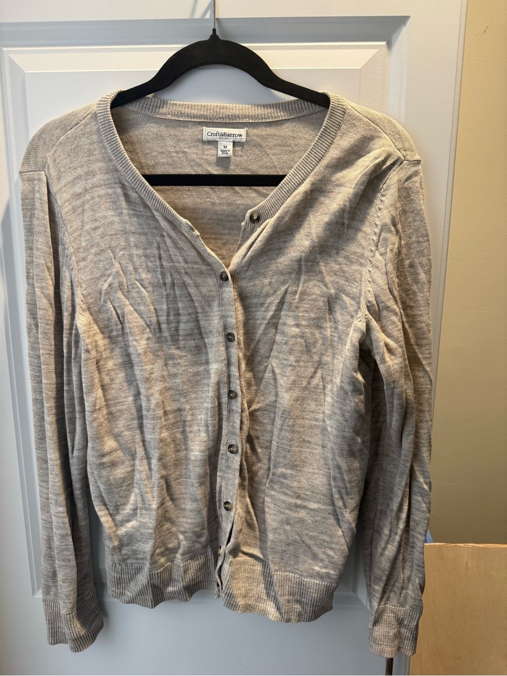 Croft & Barrow Women’s Lightweight Cardigan - Light Beige